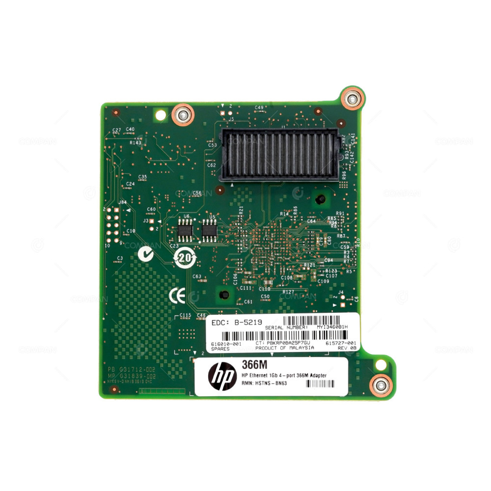 615729-B21 HP ETHERNET 366M 1GB 4P NIC NETWORK ADAPTER CARD 616010-001